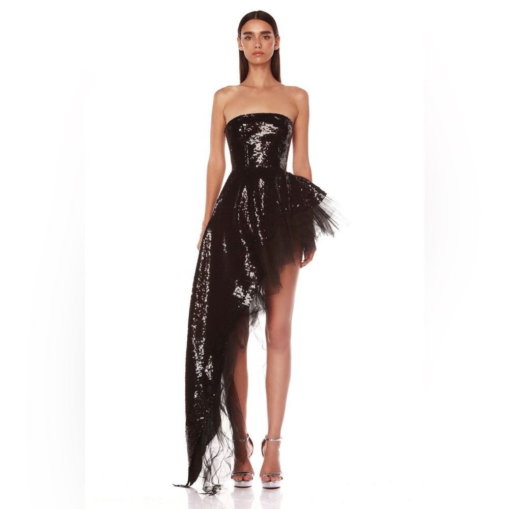 NWOT Bronx and Banco Tulum Noir Sequin Gown M